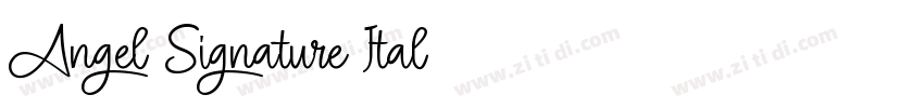 Angel Signature Ital字体转换